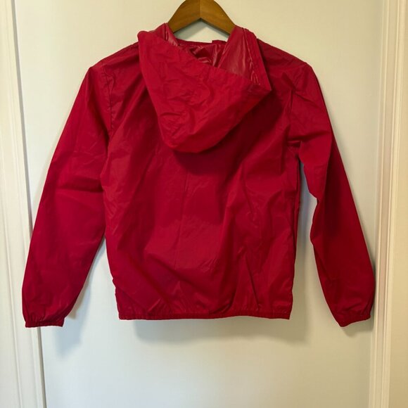 Canadiana Windbreaker Rain Jacket Spring Size L Youth Red 100% Nylon - Picture 6 of 8